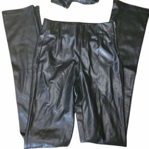 Zara Faux Leather Pants NEW but BROKEN ZIPPER